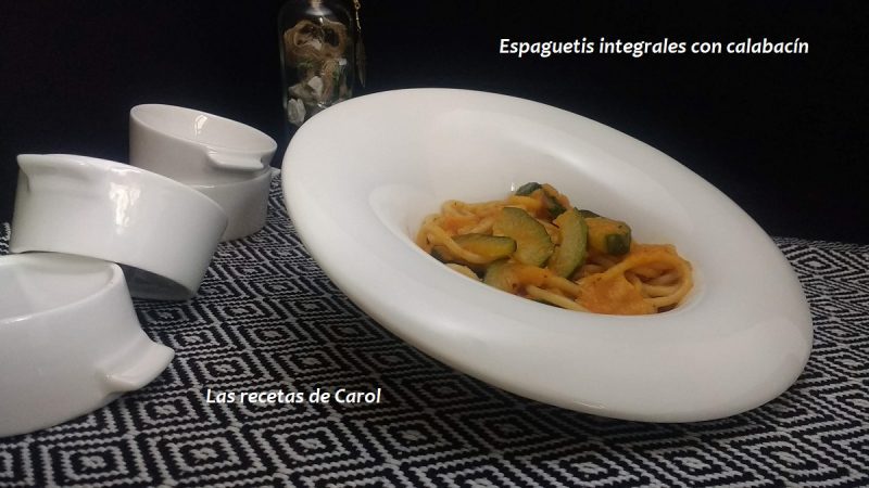 Espaguetis con calabacín