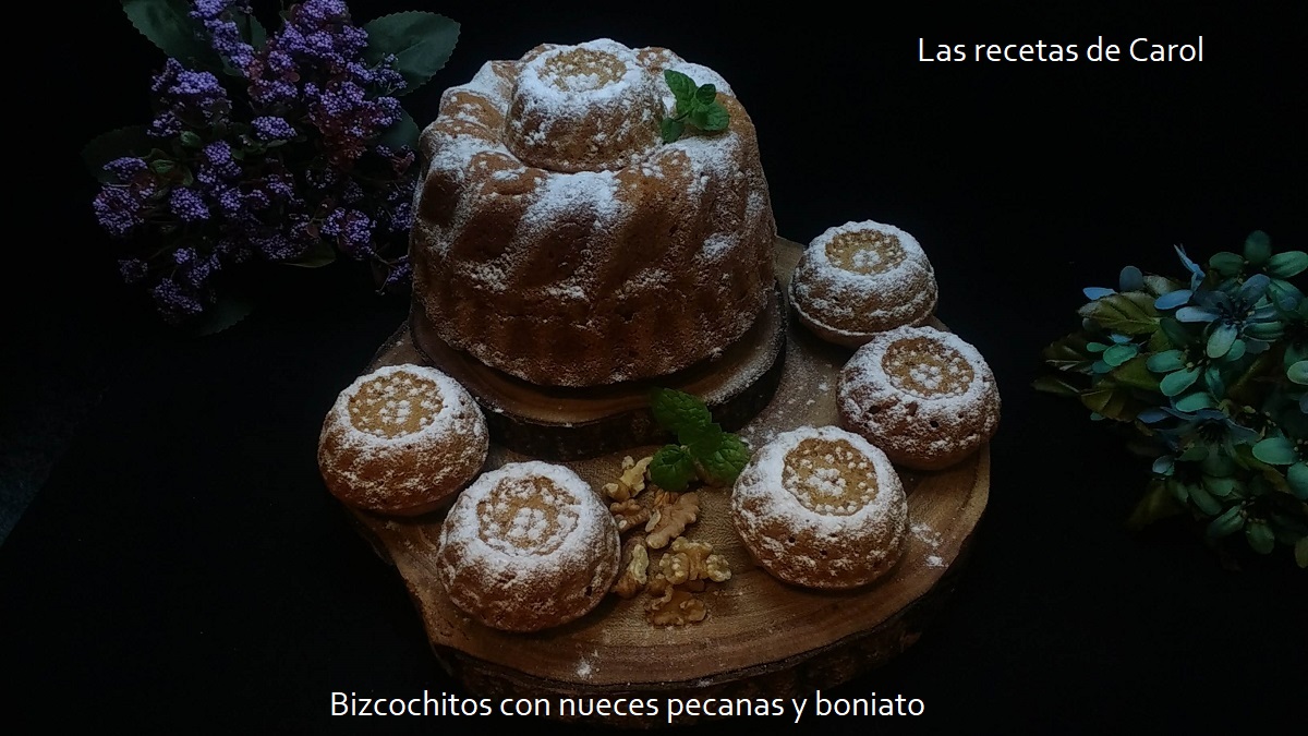 Bizcocho con nueces y boniato