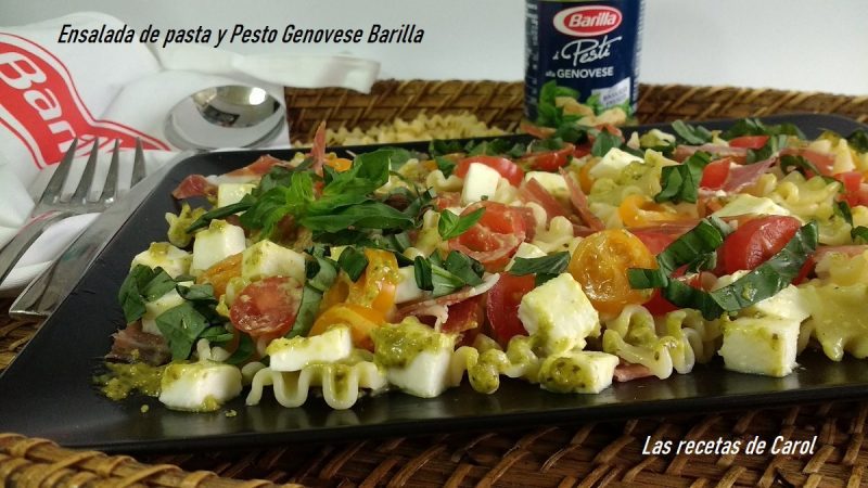 Ensalada con pasta Mafalde