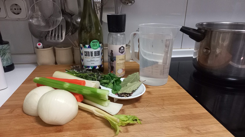 Ingredientes Caldo corto