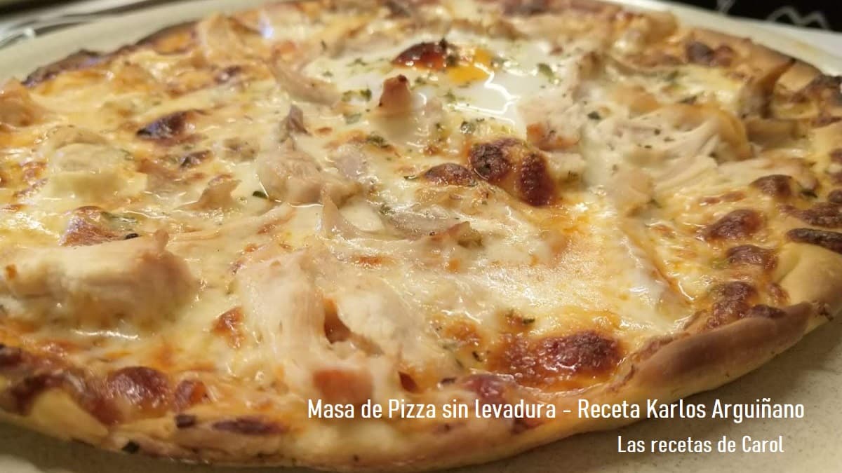 Masa de pizza casera sin levadura: Receta rápida y fácil de Karlos  Arguiñano - Las Recetas de Carol