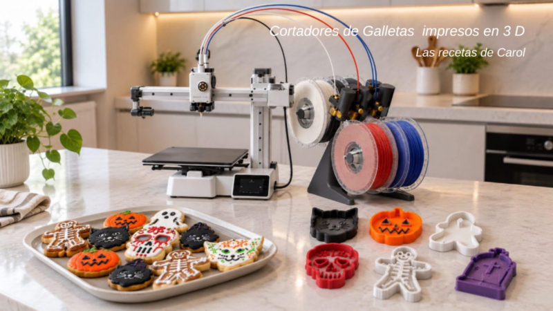 Cortadores de galletas impresos en 3D Halloween